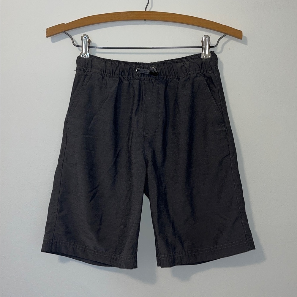 BIXBY NOMAD Boys 10 Athletic Sports Shorts Nylon Gray Drawstring Pockets